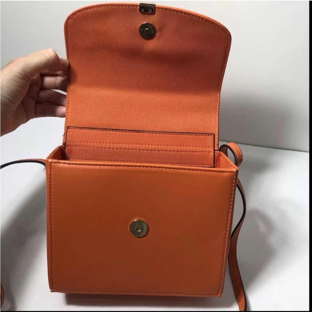 Universal Thread Orange Structured Mini Bag Cross… - image 7